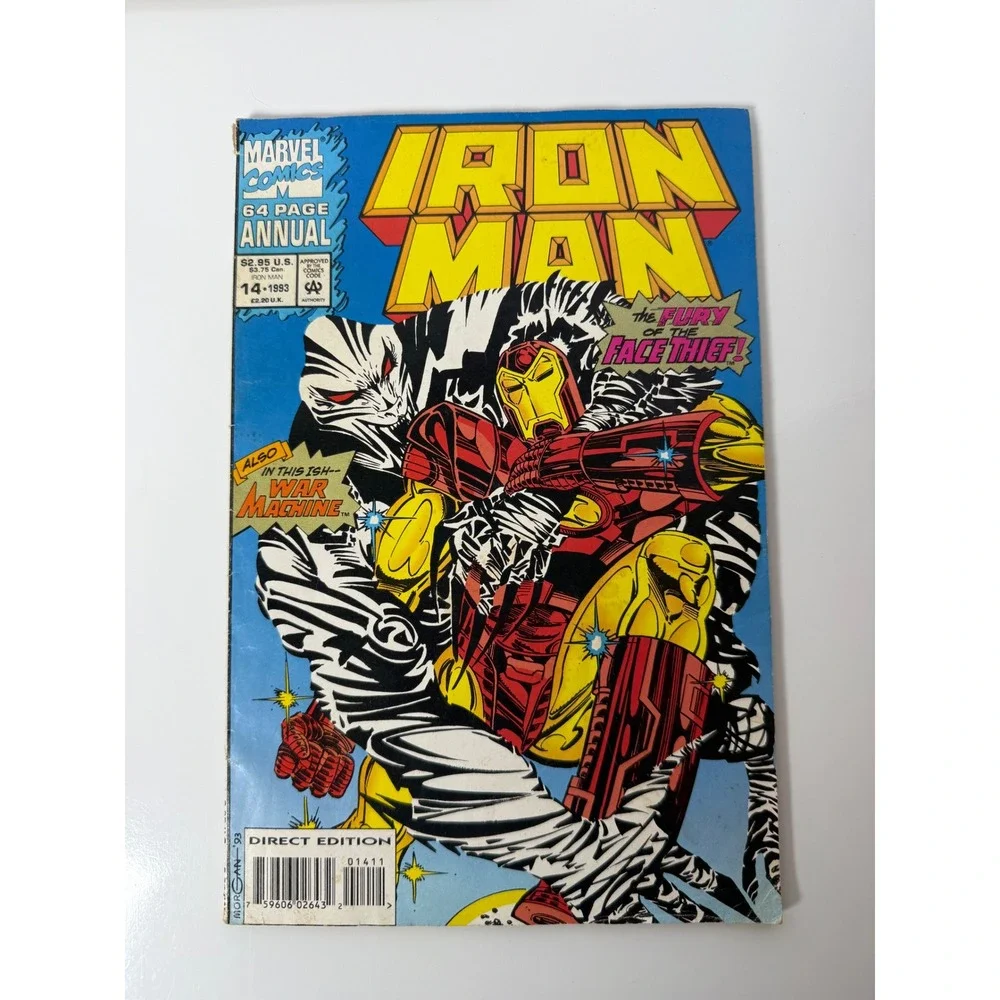 Marvel Comics Iron Man Annual #14 1993 The Fury of the Face Thief War Machine